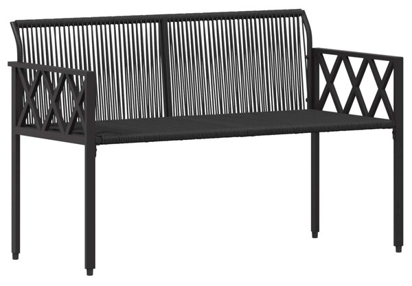 Kültéri padok 2 -Seater 116 x 56 x 75 cm polirattan