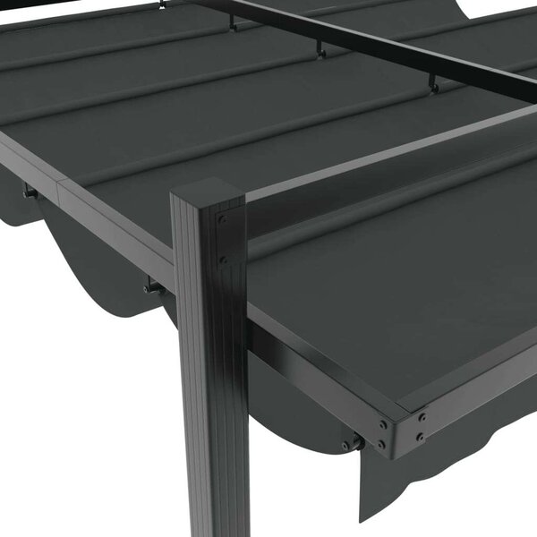 VidaXL Alumínium Kerti Pavilon - Behúzható Tető - 3x3 m