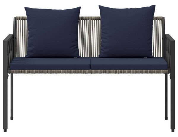 Kültéri padok 2 -Seater 116 x 56 x 75 cm polirattan