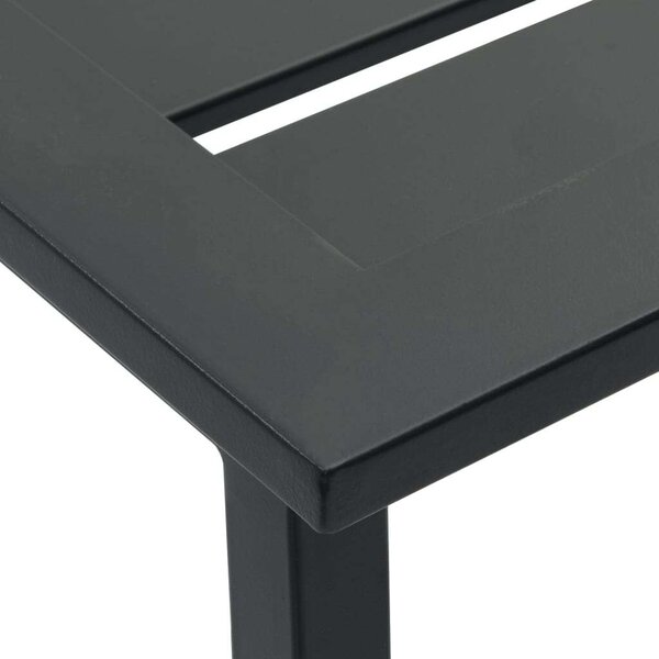 VidaXL 4 db fekete porszórt acél bárszék 38 x 38 x 80 cm