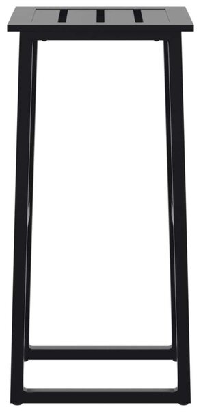 VidaXL 4 db fekete porszórt acél bárszék 38 x 38 x 80 cm