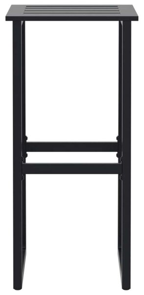 VidaXL 4 db fekete porszórt acél bárszék 38 x 38 x 80 cm