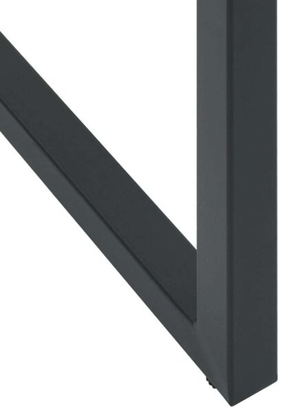 VidaXL 4 db fekete porszórt acél bárszék 38 x 38 x 80 cm