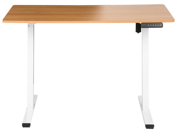 Elektromosan állítható asztal TAVARES Világosbarna/fehér 120 cm 60 cm