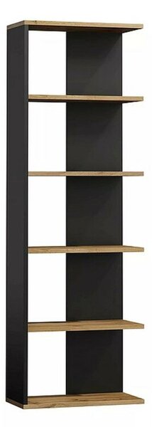 Polcrendszer CORNER wotan tölgy+fekete 170x60 cm