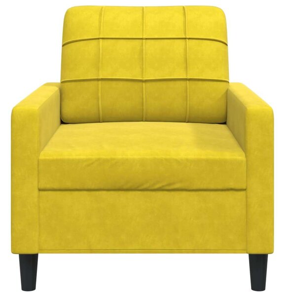 VidaXL sárga bársony kanapéfotel 60 cm