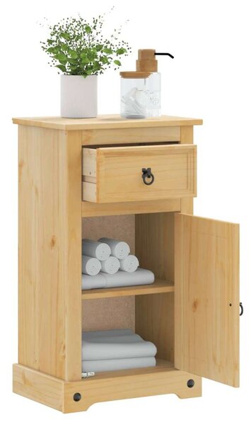 VidaXL Corona tömör fenyőfa fürdőszobaszekrény 45 x 33 x 80 cm