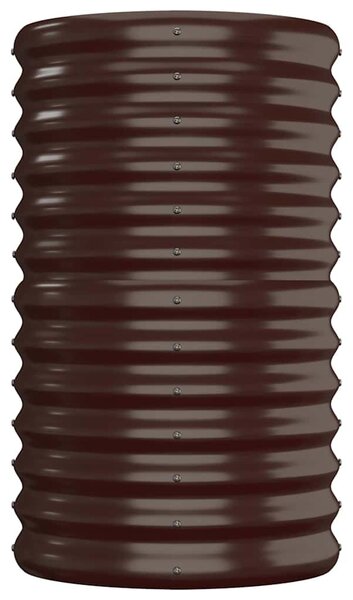 Barna horganyzott acél kerti magaságyás 152x40x68 cm