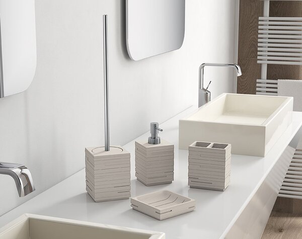 Gedy Gedy, QUADROTTO WC kefe állóra, fekete, QU3314