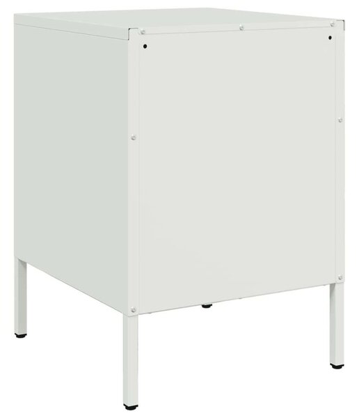VidaXL Acél Éjjeliszekrény - 2 db - Fehér - 36x39x50,5 cm