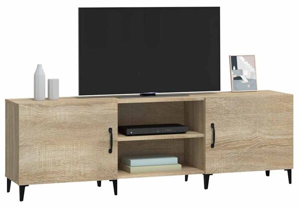 Sonoma tölgy színű szerelt fa TV-szekrény 150 x 30 x 50 cm