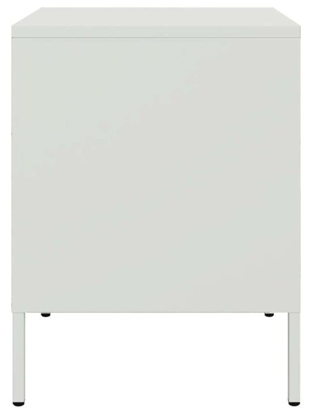 VidaXL Acél Éjjeliszekrény - 2 db - Fehér - 36x39x50,5 cm
