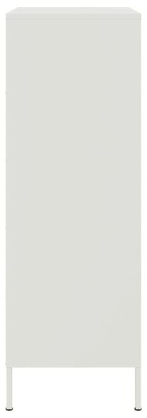 VidaXL Fém Magasszekrény - Fehér - 68x39x113 cm