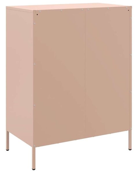 VidaXL Fém Komód - Rózsaszín - 4 Fiók - 68x39x89 cm