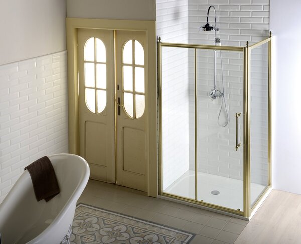 Gelco Gelco, ANTIK oldalfal 800mm, átlátszó üveg, bronz, világos árnyékoló, GQ5680CL