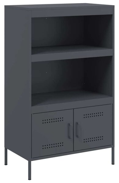 VidaXL Fém Magasszekrény - Antracitszürke - 68x39x113 cm
