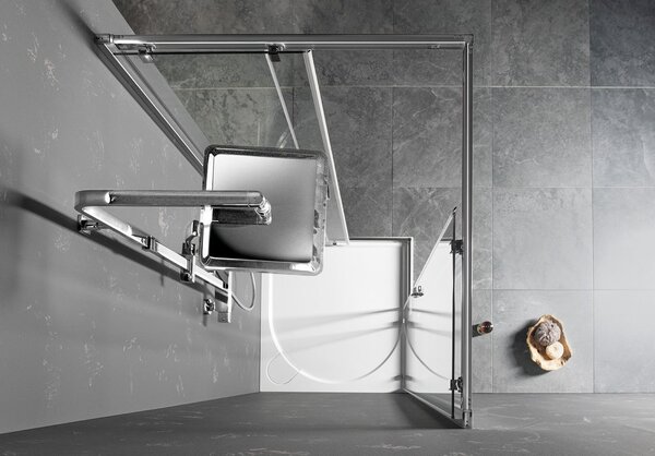Gelco Gelco, SIGMA SIMPLY négyszögletes zuhanyparaván 1000x800 mm, bal / jobb változat, sarokbemenet, GS2110GS2180