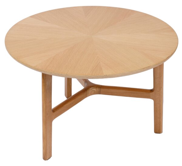 MAZZONI EXPORT BELLUNO Natúr Kőris - FA DOHÁNYZÓASZTAL Ø65 cm KEREK MODERN CLASSIC