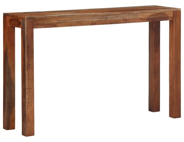 Konzolasztal 120x30x76 cm tömör fa akácfa