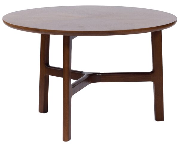 MAZZONI EXPORT BELLUNO Natúr Dió (Sötétbarna) - FA DOHÁNYZÓASZTAL Ø65 cm KEREK MODERN CLASSIC
