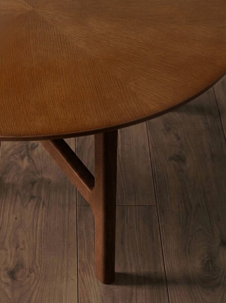 MAZZONI EXPORT BELLUNO Natúr Dió (Sötétbarna) - FA DOHÁNYZÓASZTAL Ø65 cm KEREK MODERN CLASSIC