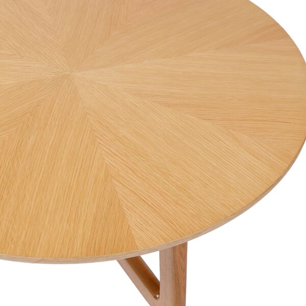 MAZZONI EXPORT BELLUNO Natúr Kőris - FA DOHÁNYZÓASZTAL Ø65 cm KEREK MODERN CLASSIC