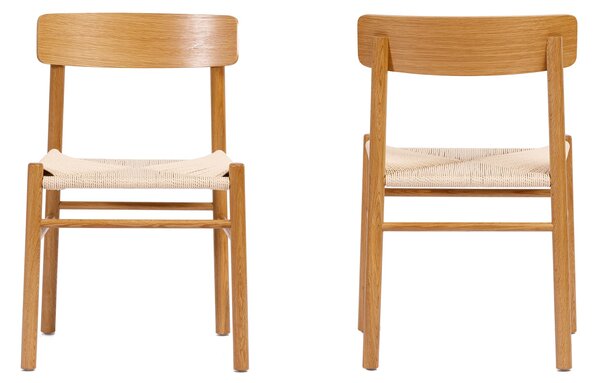 MAZZONI EXPORT LIAM Kraft Zsinór/váz Természetes Tölgy - FONOTT FA SZÉK NAPPALIBA ÉTKEZŐBE KONYHÁBA MODERN CLASSIC BOHO
