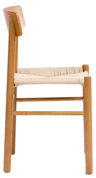MAZZONI EXPORT LIAM Kraft Zsinór/váz Természetes Tölgy - FONOTT FA SZÉK NAPPALIBA ÉTKEZŐBE KONYHÁBA MODERN CLASSIC BOHO