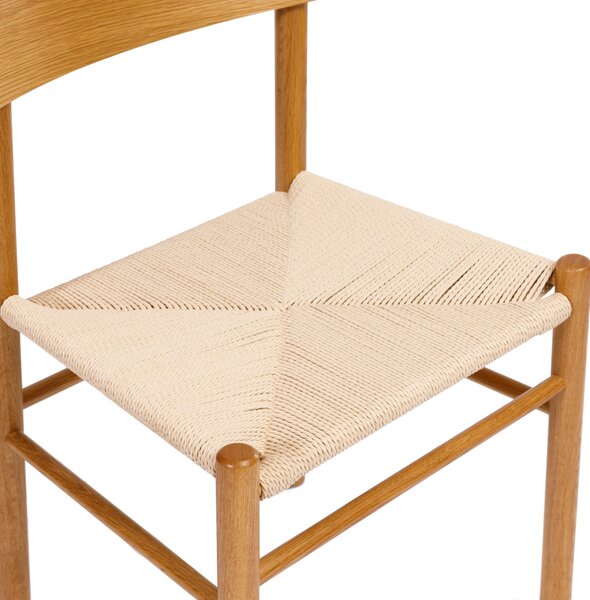MAZZONI EXPORT LIAM Kraft Zsinór/váz Természetes Tölgy - FONOTT FA SZÉK NAPPALIBA ÉTKEZŐBE KONYHÁBA MODERN CLASSIC BOHO