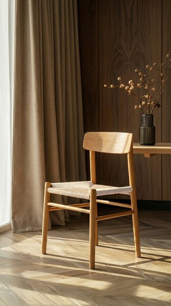 MAZZONI EXPORT LIAM Kraft Zsinór/váz Természetes Tölgy - FONOTT FA SZÉK NAPPALIBA ÉTKEZŐBE KONYHÁBA MODERN CLASSIC BOHO
