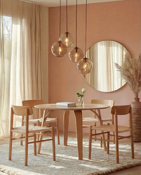 MAZZONI EXPORT LIAM Kraft Zsinór/váz Természetes Tölgy - FONOTT FA SZÉK NAPPALIBA ÉTKEZŐBE KONYHÁBA MODERN CLASSIC BOHO