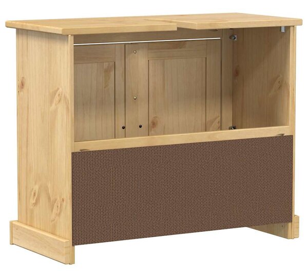 Corona tömör fenyőfa fürdőszobai mosdószekrény 73 x 33 x 60 cm