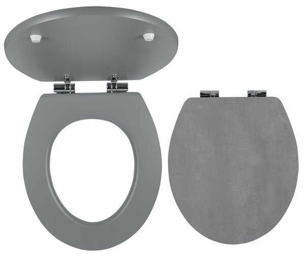 Novaservis - WC ülőke, MDF nyomattal, fém-króm zsanérok, WC / SOFTSTONE2
