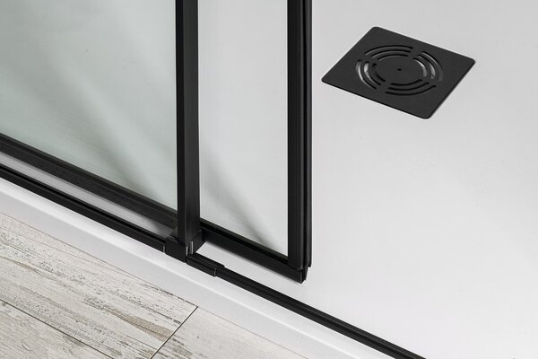 Polysan Polysan, ALTIS LINE BLACK téglalap alakú zuhanyparaván 900x800 mm, bal / jobb változat, sarokbejárat, AL1592BAL1582B