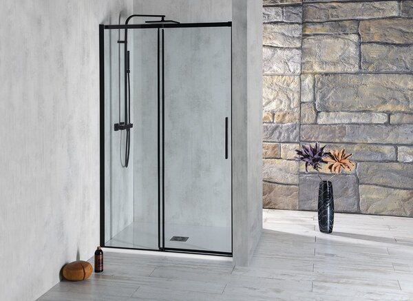 Polysan Polysan, ALTIS LINE BLACK téglalap alakú zuhanyparaván 900x800 mm, bal / jobb változat, sarokbejárat, AL1592BAL1582B