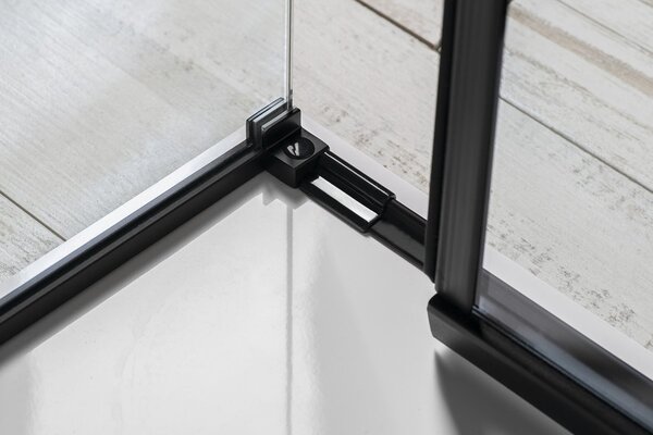Polysan Polysan, ALTIS LINE BLACK téglalap alakú zuhanyparaván 1100x800 mm, bal / jobb változat, AL3912BAL5912B