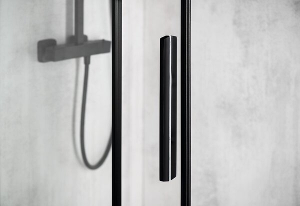 Polysan Polysan, ALTIS LINE BLACK téglalap alakú zuhanyparaván 1100x800 mm, bal / jobb változat, AL3912BAL5912B