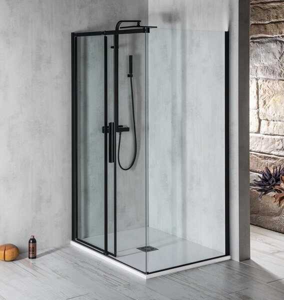 Polysan Polysan, ALTIS LINE BLACK téglalap alakú zuhanyparaván 1100x800 mm, bal / jobb változat, AL3912BAL5912B
