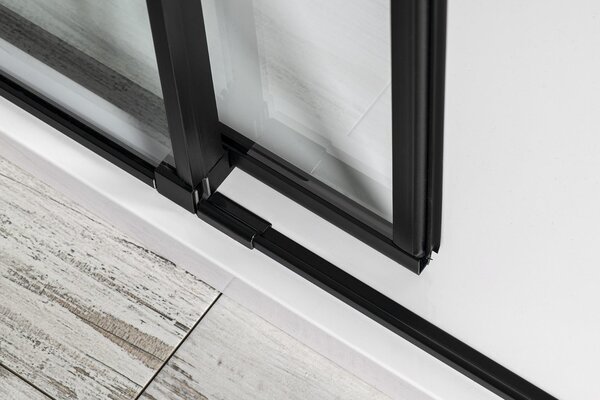 Polysan Polysan, ALTIS LINE BLACK téglalap alakú zuhanyparaván 1100x800 mm, bal / jobb változat, AL3912BAL5912B
