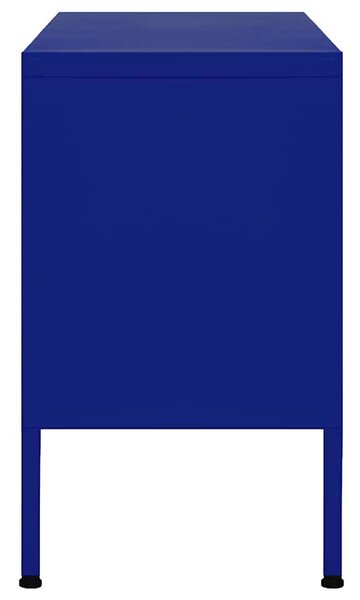 Tengerészkék acél TV-szekrény 105 x 35 x 50 cm