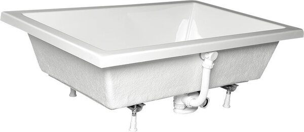 Polysan Polysan, DEEP mély zuhanytálca téglalap 130x75x26cm, fehér, 72942
