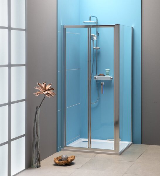 Polysan Polysan, EASY zuhany sarok, három fal 1100x800mm, bal/jobb változat, téglaüveg, EL1138EL3238EL3238