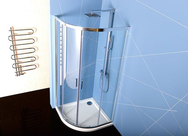 Polysan Polysan, EASY zuhany sarok, három fal 1100x800mm, bal/jobb változat, téglaüveg, EL1138EL3238EL3238