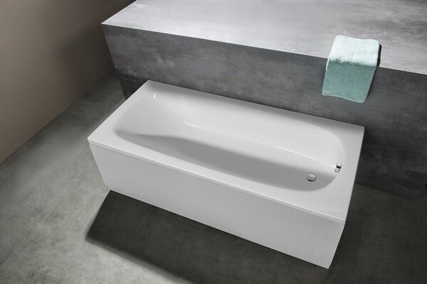 Polysan Polysan, EBRO négyszögletes kád 170x75x39cm, fehér, 26711
