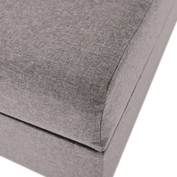KONDELA Boxspring ágy, szürkésbarna Taupe, 140x200, ADARA