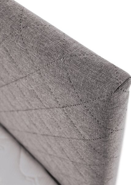 KONDELA Boxspring ágy, szürkésbarna Taupe, 140x200, ADARA