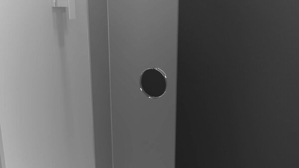 Polysan Polysan, MODULÁRIS ZUHANYVÁV 1000 mm-es csúszdákkal, fekete, MS5-100B