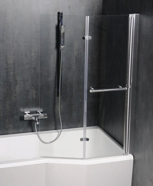 Polysan Polysan, VERSYS L aszimmetrikus kád 160x84x70x47cm, fehér, 14611