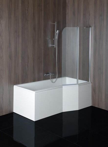 Polysan Polysan, VERSYS L aszimmetrikus kád 160x84x70x47cm, fehér, 14611