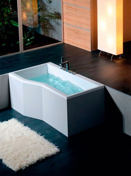 Polysan Polysan, VERSYS L aszimmetrikus kád 170x84x70x47cm, fehér, 70111